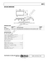 AD815ARBZ-24 Datasheet Page 15