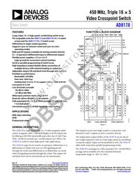 AD8178ABPZ Datasheet Cover