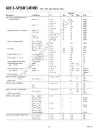 AD818AR Datasheet Page 2