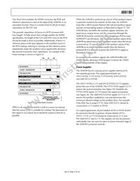 AD8190ACPZ Datasheet Page 21