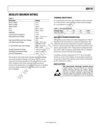 AD8191ASTZ Datasheet Page 5