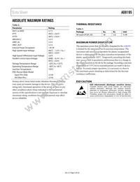 AD8195ACPZ-R7 Datasheet Page 5