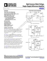 AD8203YRZ-R7 Datasheet Cover