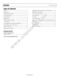 AD8209AWBRMZ-RL Datasheet Page 2