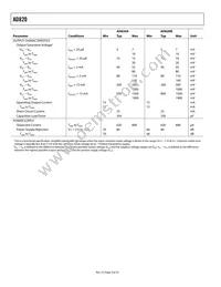 AD820BR-REEL Datasheet Page 4
