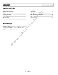 AD8220TRMZ-EP-R7 Datasheet Page 2