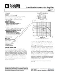 AD8221BR-REEL7 Datasheet Cover