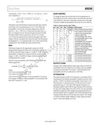 AD8260ACPZ-WP Datasheet Page 23