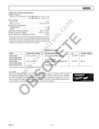 AD8326AREZ Datasheet Page 5