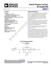 AD8337BCPZ-R2 Datasheet Cover