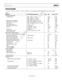 AD8351ACPZ-R7 Datasheet Page 3