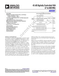 AD8369ARUZ Datasheet Cover