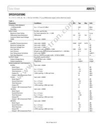 AD8375ACPZ-R7 Datasheet Page 3