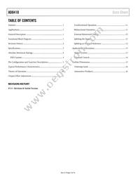 AD8418WBRMZ-RL Datasheet Page 2