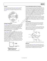 AD8426ACPZ-R7 Datasheet Page 23