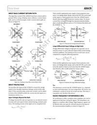 AD8429ARZ-R7 Datasheet Page 17