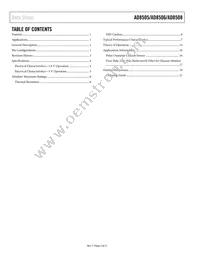 AD8505ARJZ-RL Datasheet Page 2