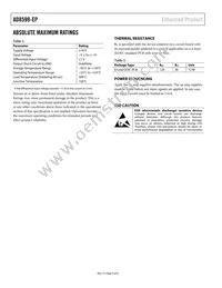 AD8599TRZ-EP Datasheet Page 4