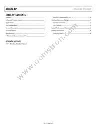 AD8672TRZ-EP Datasheet Page 2