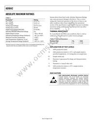 AD9042ASTZ Datasheet Page 6