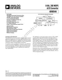 AD9054ABSTZ-200 Datasheet Cover