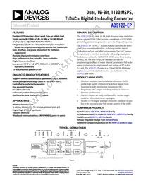 AD9122SCPZ-EP-RL Datasheet Cover