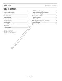 AD9122SCPZ-EP-RL Datasheet Page 2