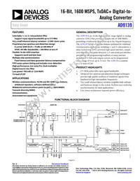 AD9139BCPZRL Datasheet Cover