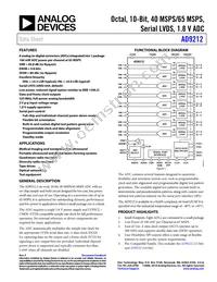 AD9212ABCPZ-40 Datasheet Cover