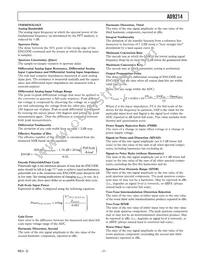 AD9214BRS-RL65 Datasheet Page 7