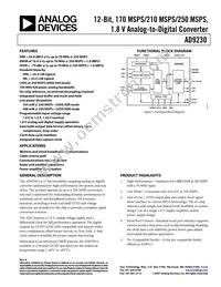 AD9230BCPZ-210 Datasheet Cover