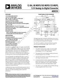 AD9233BCPZRL7-125 Datasheet Cover