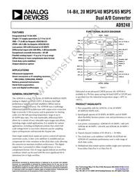 AD9248BCPZRL-65 Datasheet Cover