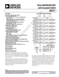 AD9271BSVZ-40 Datasheet Cover