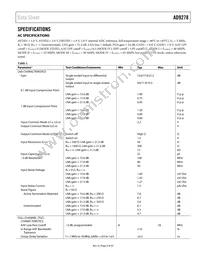 AD9278BBCZ Datasheet Page 3