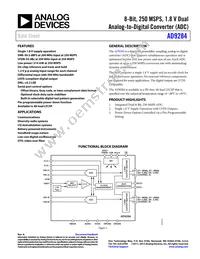 AD9284BCPZRL7-250 Datasheet Cover