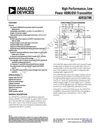 AD9387NKBBCZRL-80 Datasheet Cover