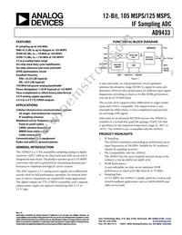 AD9433BSVZ-125 Datasheet Cover