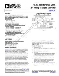 AD9434BCPZRL7-500 Datasheet Cover