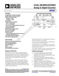 AD9467BCPZRL7-250 Datasheet Cover