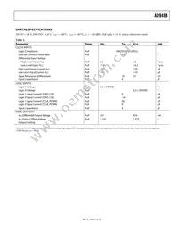 AD9484BCPZRL7-500 Datasheet Page 5