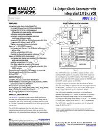 AD9516-0BCPZ-REEL7 Datasheet Cover
