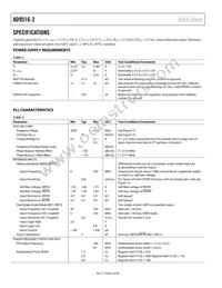 AD9516-2BCPZ-REEL7 Datasheet Page 4