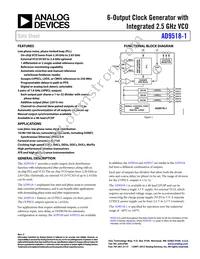 AD9518-1ABCPZ-RL7 Datasheet Cover