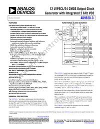 AD9520-3BCPZ-REEL7 Datasheet Cover