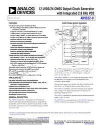 AD9522-0BCPZ-REEL7 Datasheet Cover