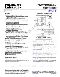 AD9522-5BCPZ-REEL7 Datasheet Cover