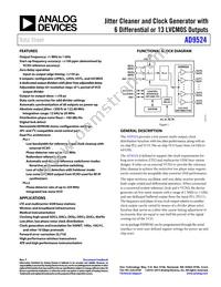 AD9524BCPZ-REEL7 Datasheet Cover