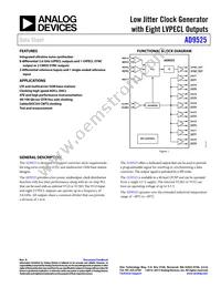 AD9525BCPZ-REEL7 Datasheet Cover