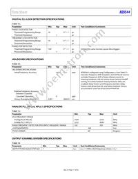 AD9544BCPZ-REEL7 Datasheet Page 11